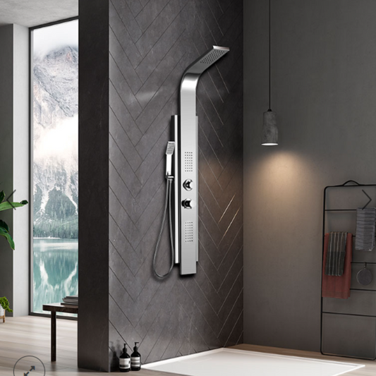 Torre de Ducha de Lujo en Acero Inoxidable - Aqua center