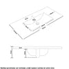 Lavamanos Blanco Submontar 120cm