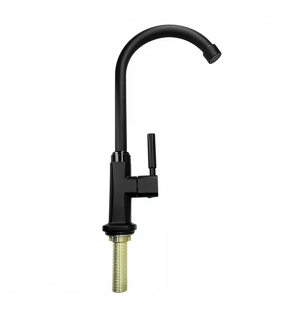 Llave Lavaplatos Negro Agua Fría - Aqua center