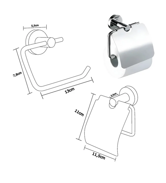 Accesorio 6 Piezas Baño col - Aqua center