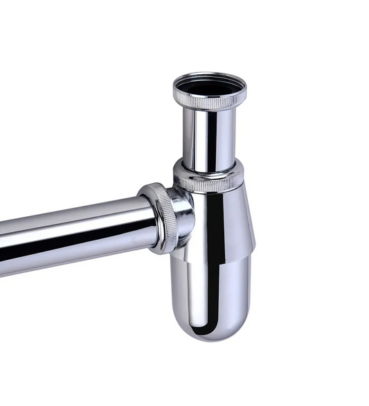 Sifón Metálico Botella 1 1/4 - Aqua center