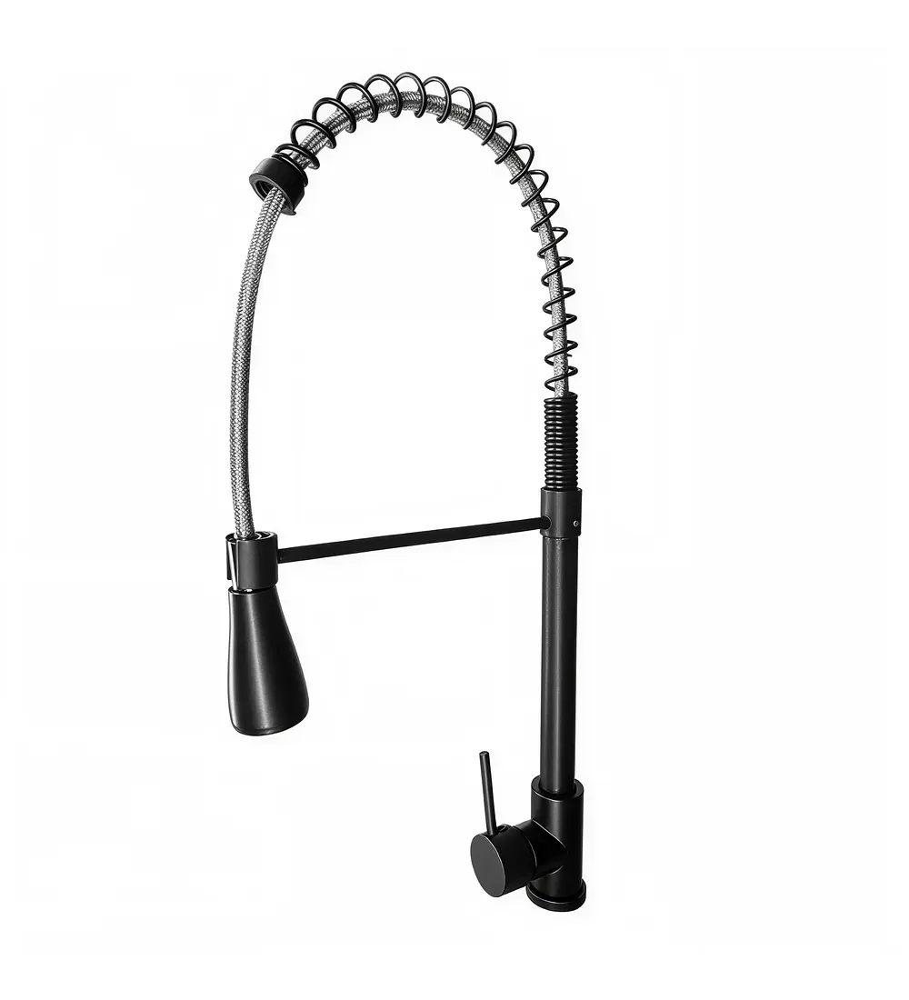 Grifo Cocina Profesional Monomando Negro - Aqua center