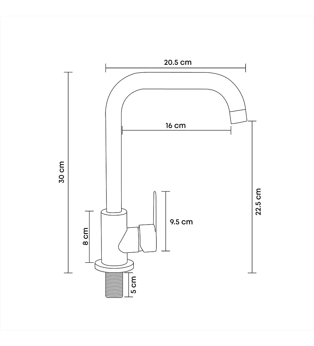 Combo Grifería Mezclador Cuello L + Dispensador Jabón