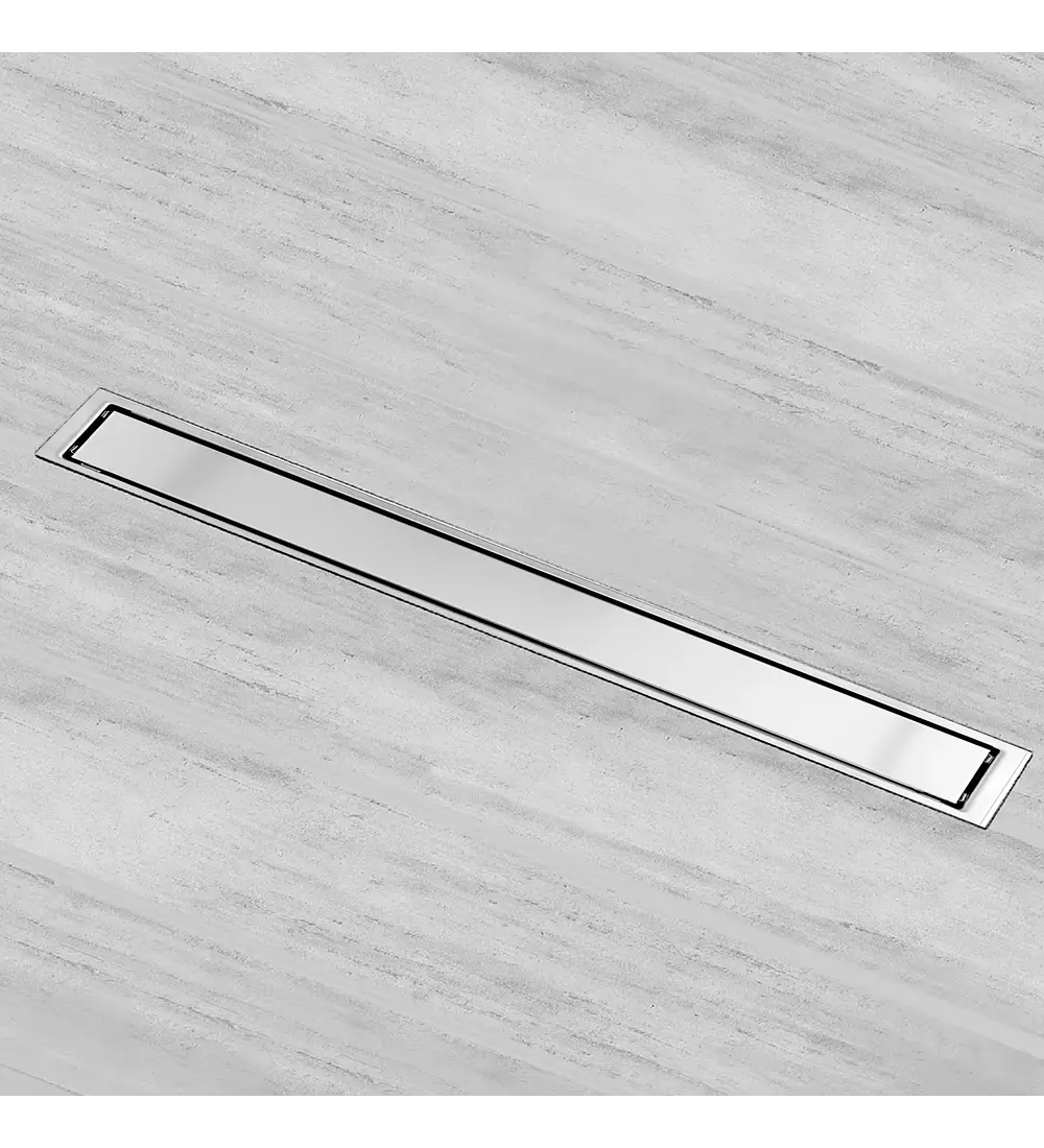 Rejilla Rectangular Invisible 80cm X 10cm Para Piso - Aqua center