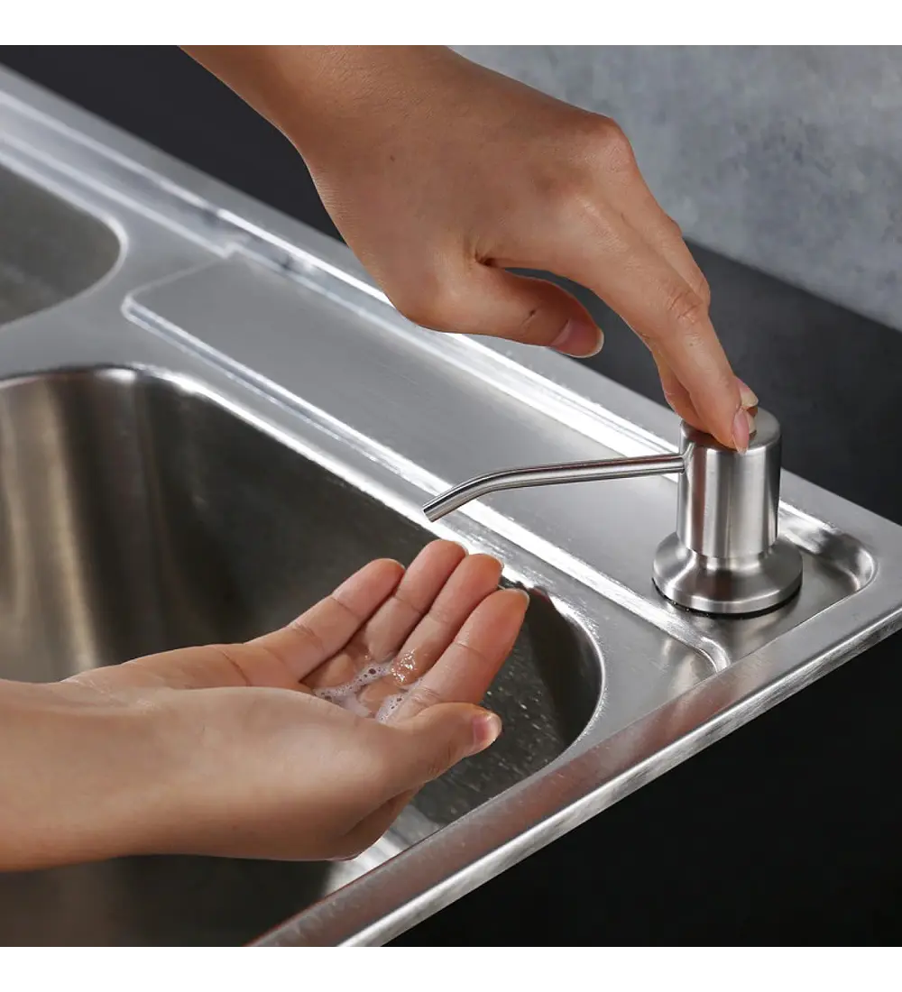 Dispensador De Jabon Para Lavaplatos Acero 304
