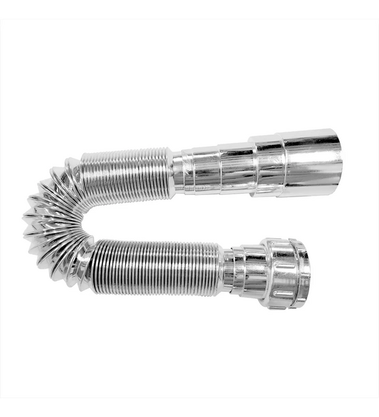 Sifón Flexible Cromado Multiusos Para Lavaplato O Lavamanos