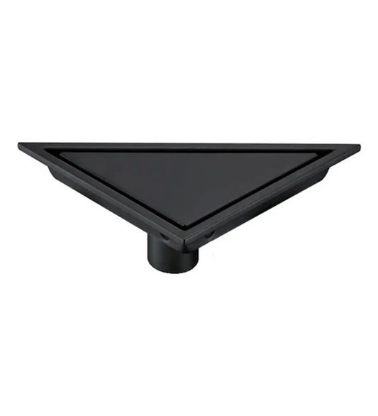 Rejilla Triangular Piso Invisible Acero Inox 304 Negra