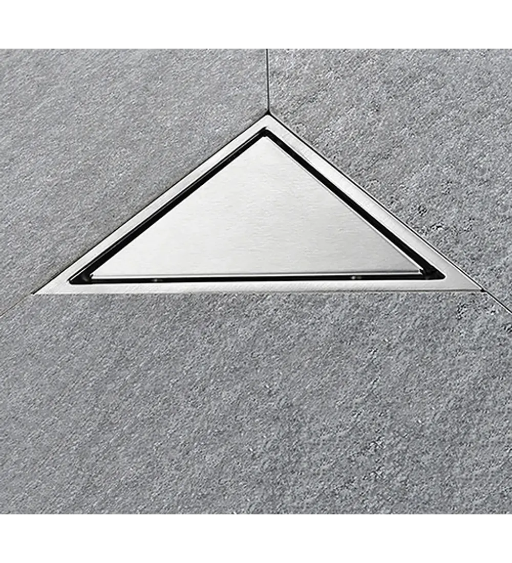 Rejilla Triangular Piso Invisible Acero Inox 304 Satinada