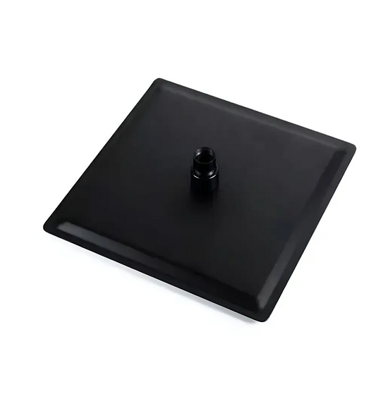 Combo Ducha De 20cm + Brazo Cilindrico + Mezclador Negro