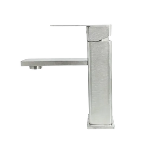 Griferia Lavamanos Poste Bajo Mezclador Satinado - Aqua center