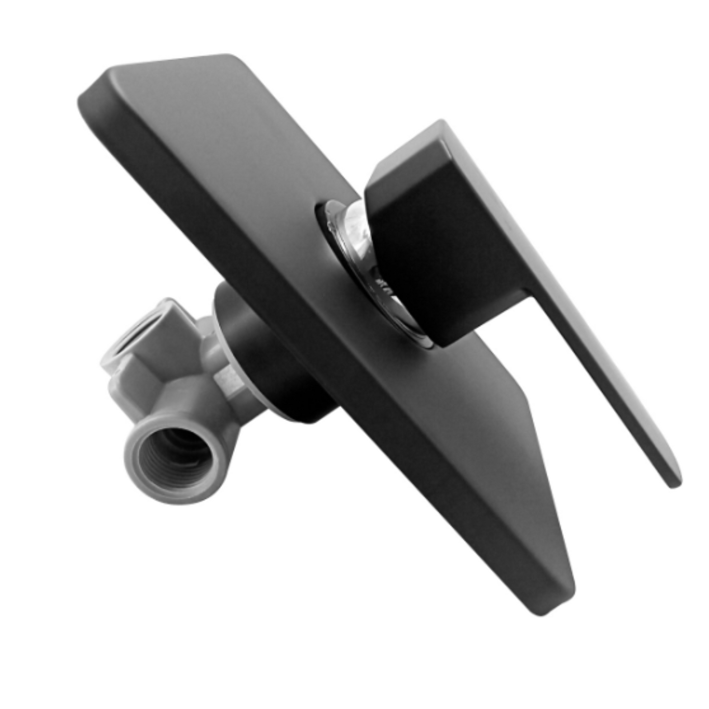 Monomando Mezclador Ducha Rectangular Negro Premium