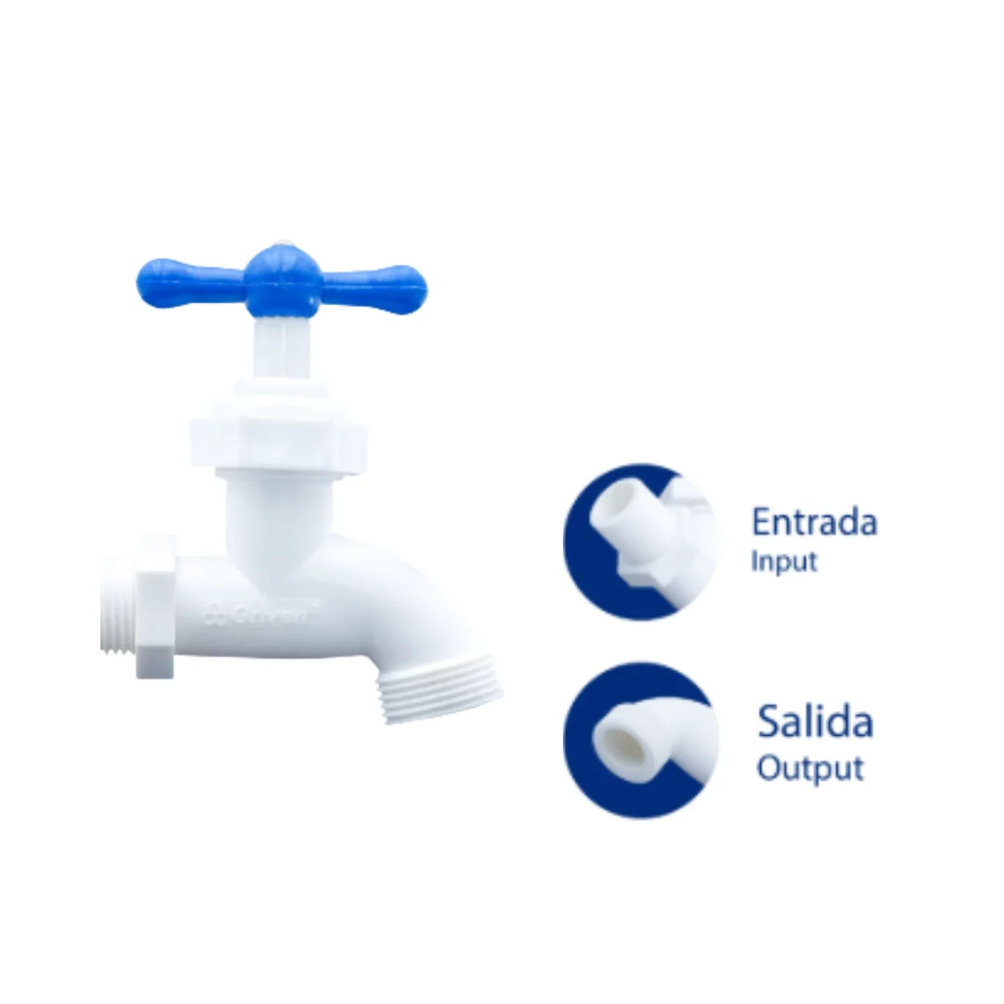 Llave en ABS Blanca - Aqua center