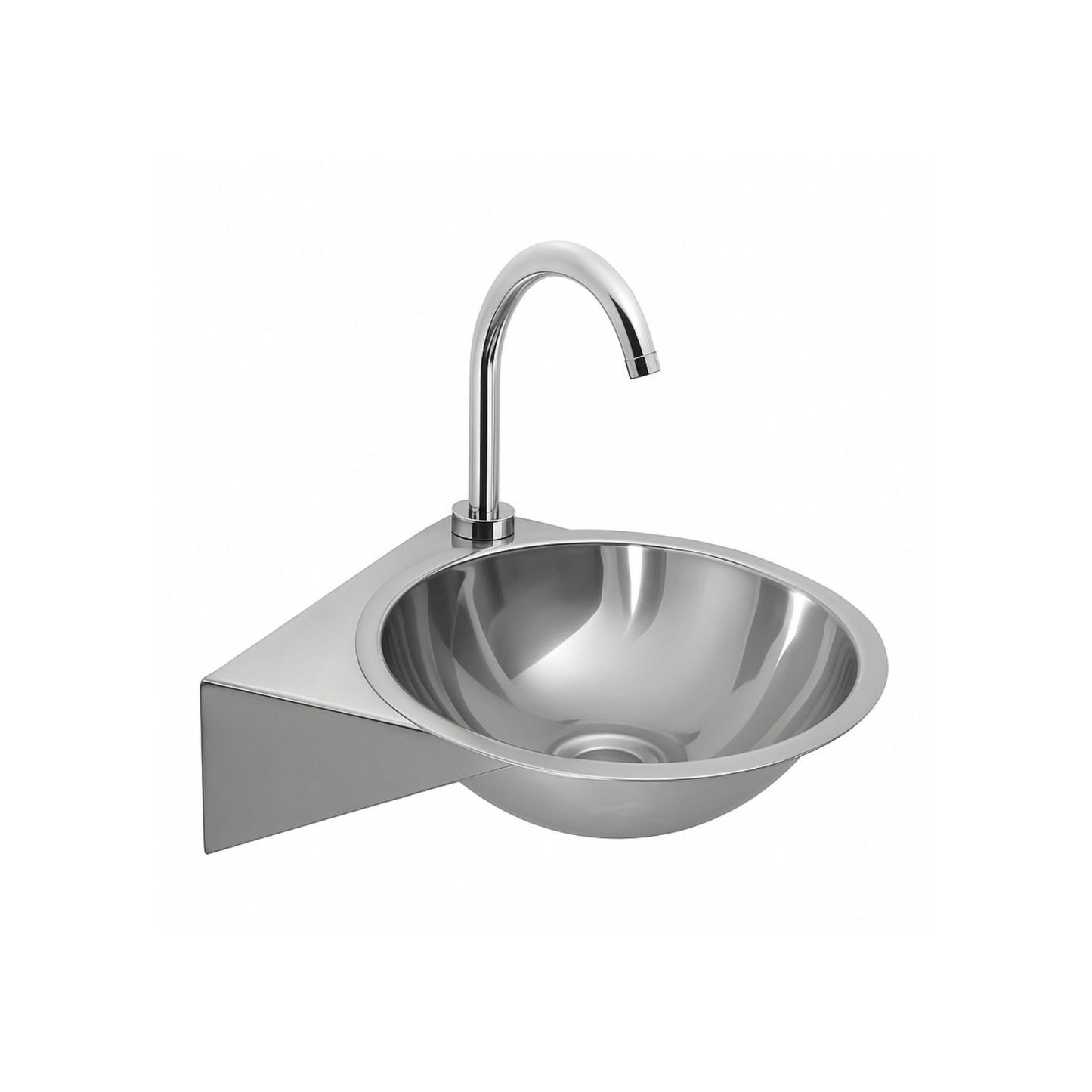 Lavamanos Plataforma Acero Inoxidable 24x26cm Pared