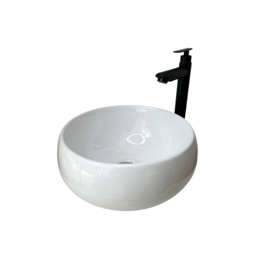 Combo lavamanos redondo y grifería - Aqua center