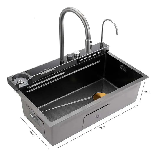 Lavaplatos Inteligente Negro 79x48x27cm