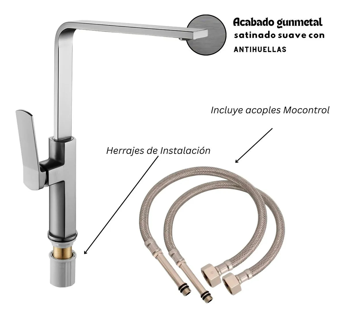 Griferia monocontrol lavaplatos kassel