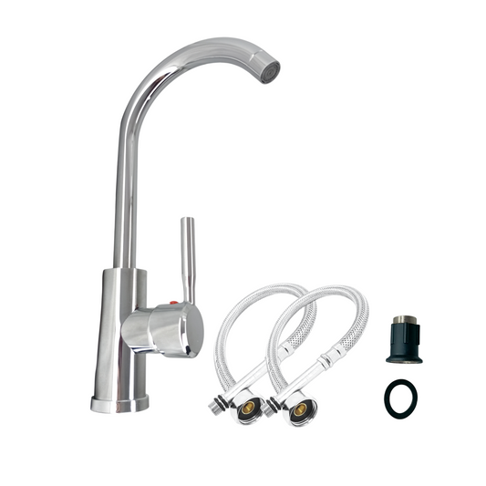 Griferia Lavaplatos Alta Monocontrol Mezclador Vic