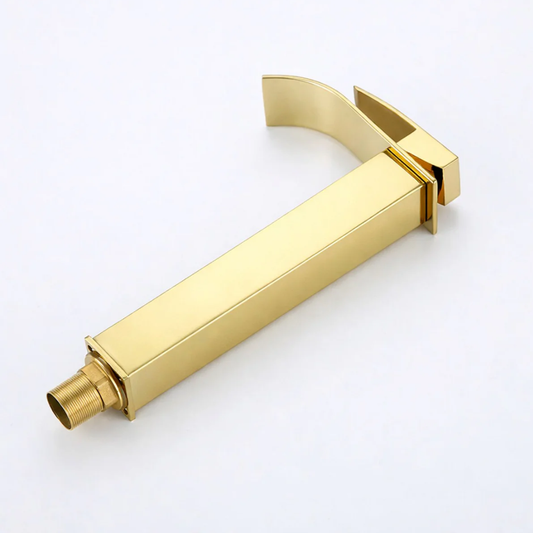 Grifería Alta Monocontrol Oro Brillante: Lujo y Exclusividad para Proyectos de Élite