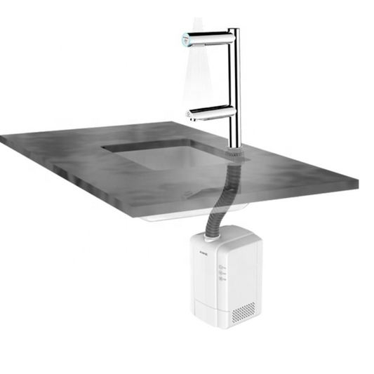 Secador de manos con grifo de Sensor en acero inoxidable con filtro Hepa