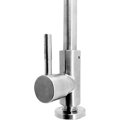 Griferia Lavaplatos Agua Fria Flexible Acero Inox 304