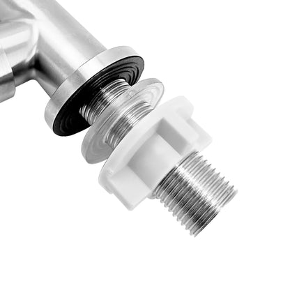 Griferia Lavaplatos Agua Fria Flexible Acero Inox 304