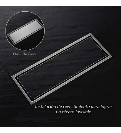 Rejilla Invisible 10x20cm Piso - Aqua center 