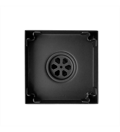 Rejilla Piso Invisible 10cm x 10cm Negro Mate - Aqua center 