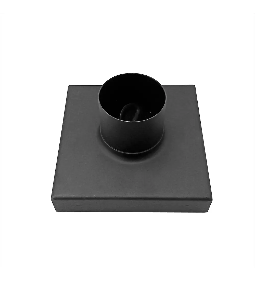 Rejilla Piso Invisible 10cm x 10cm Negro Mate - Aqua center 