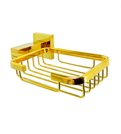 Set X 4 Piezas Accesorios Baño Dorado Lujo - Aqua center 