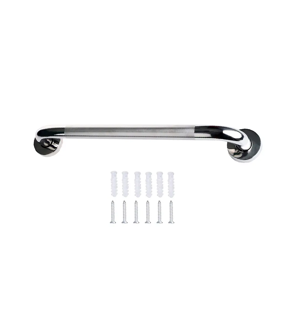 Barra Seguridad Acero inoxidable 40cm Antideslizante - Aqua center 