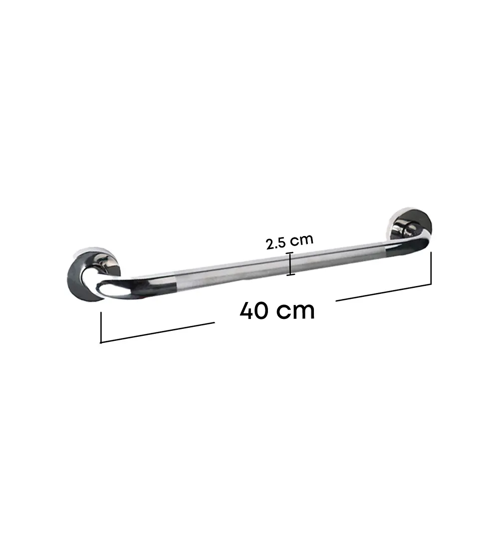 Barra Seguridad Acero inoxidable 40cm Antideslizante - Aqua center 