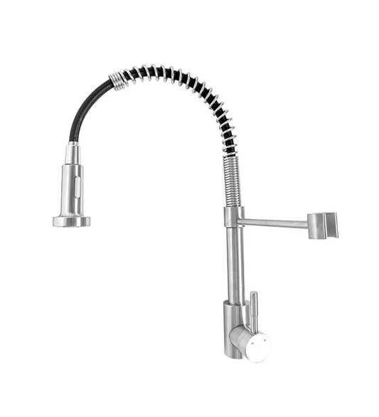 Grifo Cocina Profesional Monomando Satinado - Aqua center 