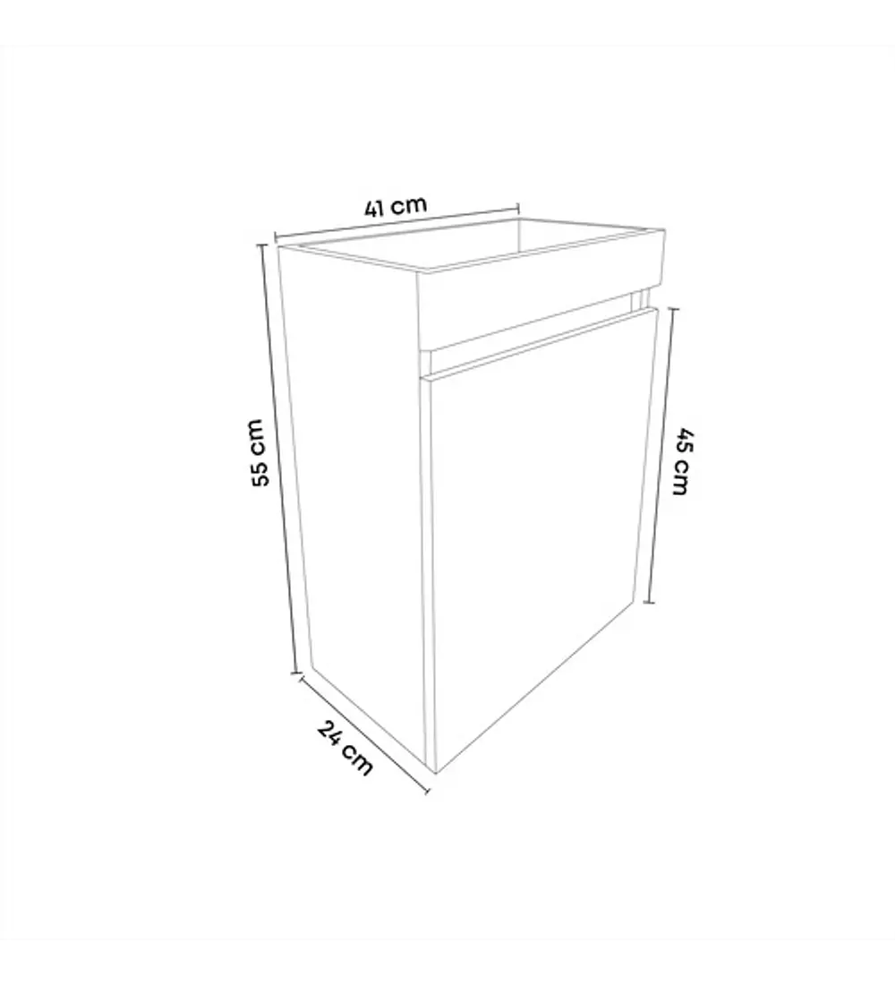 Mueble Flotante Para Lavamanos