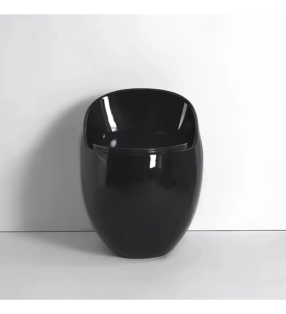 Sanitario De Lujo Tipo Huevo Negro