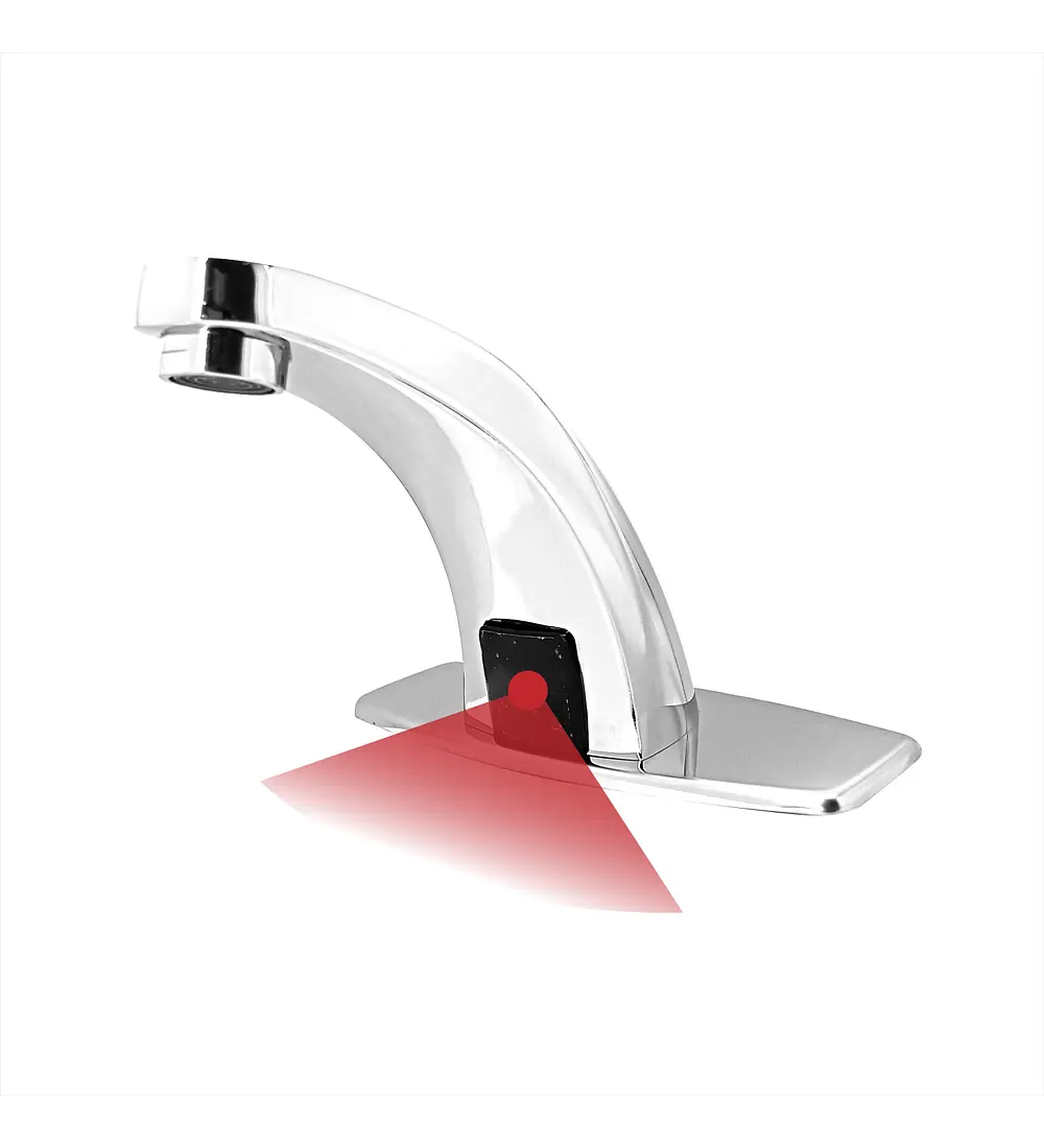 Llave Baja Sensor Lavamanos Cromado acabado Brillante - Aqua center 