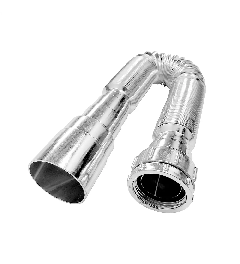 Sifón Flexible Cromado Multiusos Para Lavaplato O Lavamanos