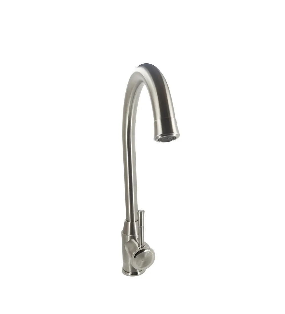 Griferia Lavaplatos Mezclador Satinada Acero Inoxidable 304 - Aqua center 