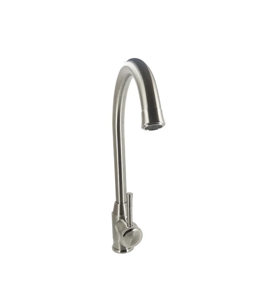 Griferia Lavaplatos Mezclador Satinada Acero Inoxidable 304 - Aqua center 