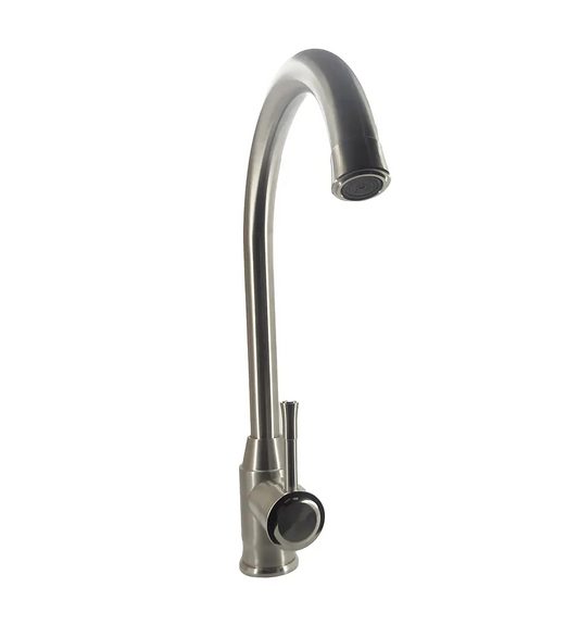 Griferia Lavaplatos Mezclador Satinada Acero Inoxidable 304 - Aqua center 