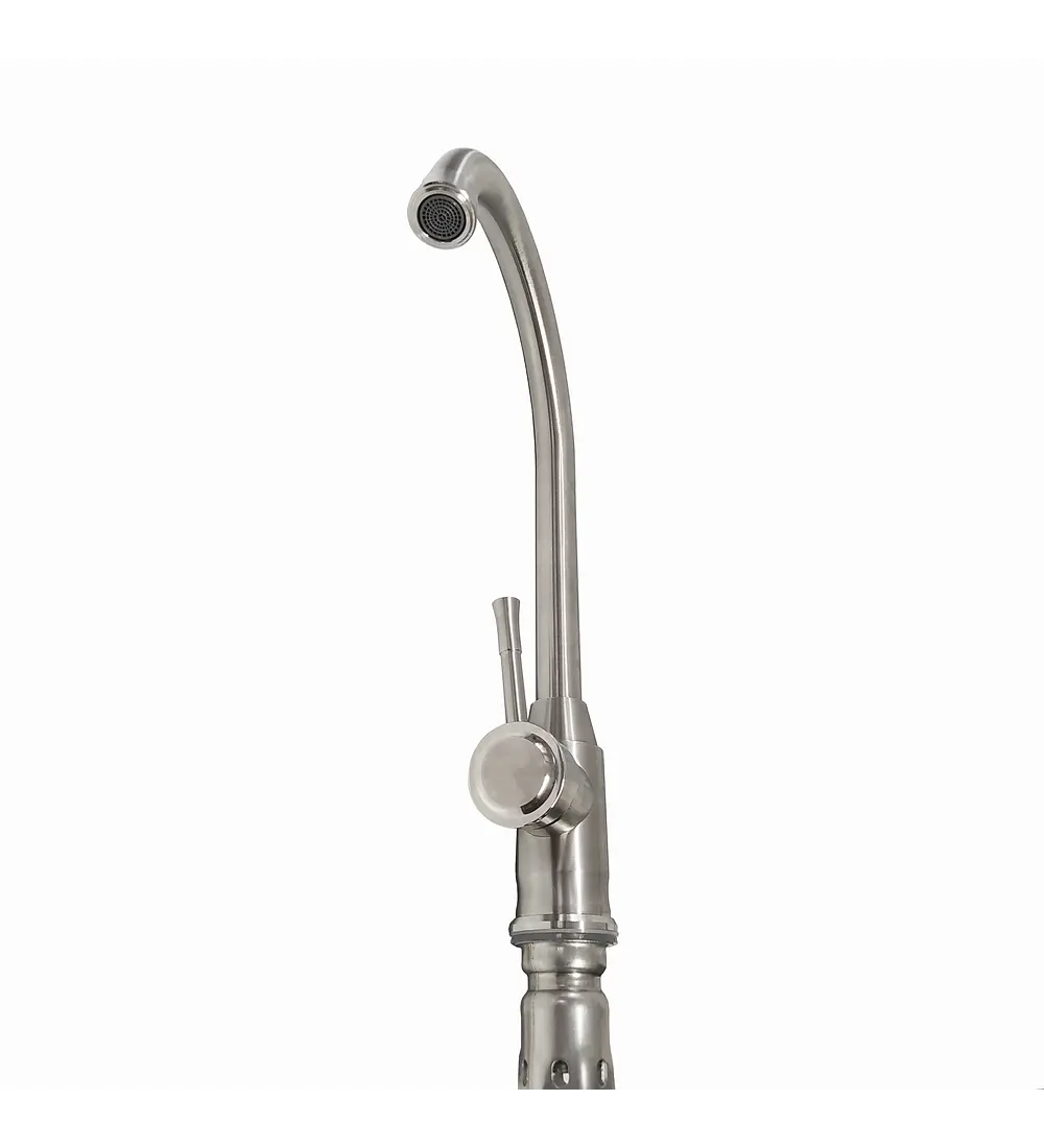 Griferia Lavaplatos Mezclador Satinada Acero Inoxidable 304 - Aqua center 
