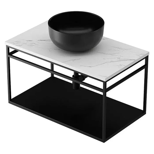 Mueble de Baño con Lavabo y Estructura Metálica – Diseño Minimalista Premium