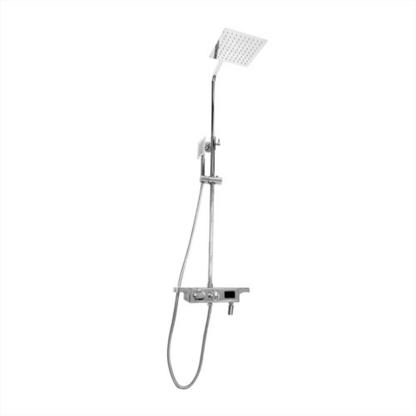 Set Columna Ducha electrónica Cromada Con Tele Ducha Integrada