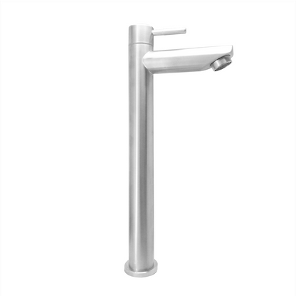 Griferia Alta Agua Fria Inox Lavamanos Pico Recto