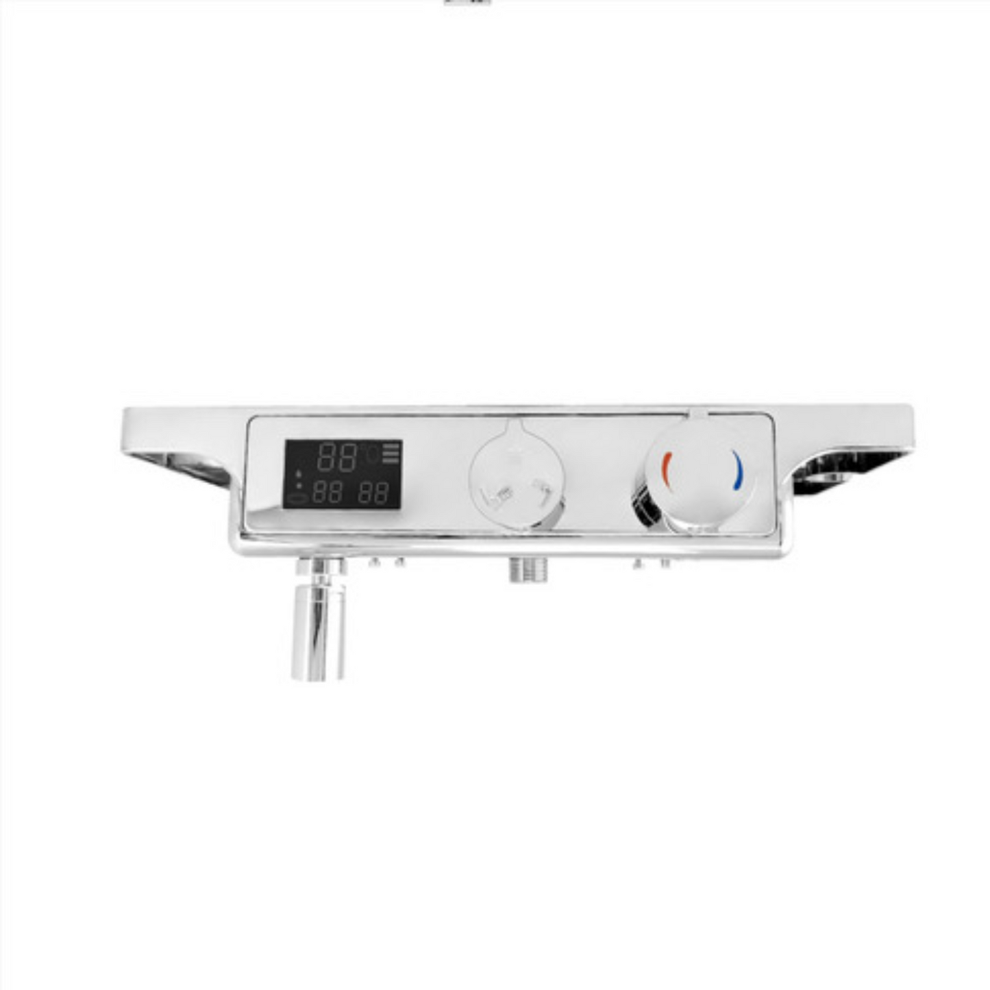 Set Columna Ducha electrónica Cromada Con Tele Ducha Integrada