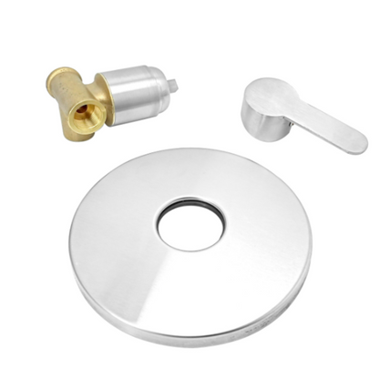 Monomando Mezclador Rendondo Ducha Inox 304 15cm