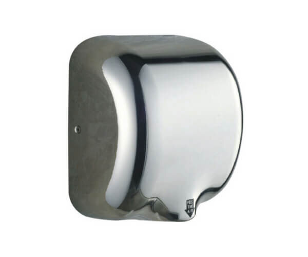 Secador de manos brillante tornado en acero inoxidable automático infrarrojo 1800w