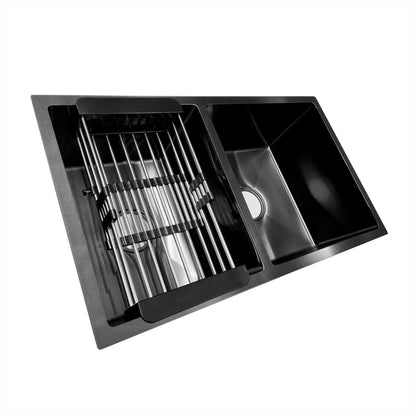 Lavaplatos Negro 77x45 cm Acero
