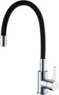Griferia lavaplatos cuello flexible negro