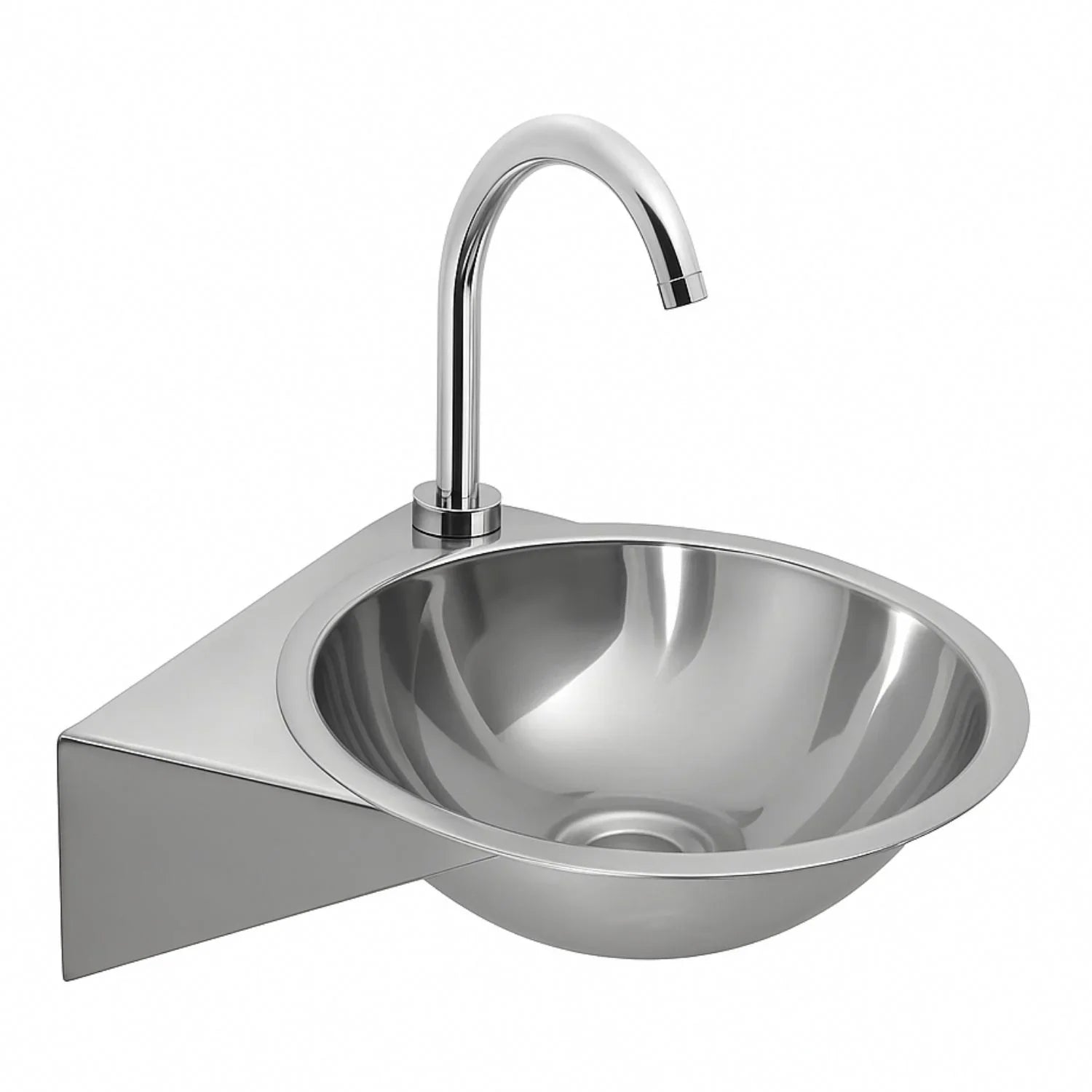 Lavamanos Plataforma Acero Inoxidable 28 CM - Aqua center 