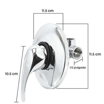 Monomando Mezclador Ducha 12cm Diametro